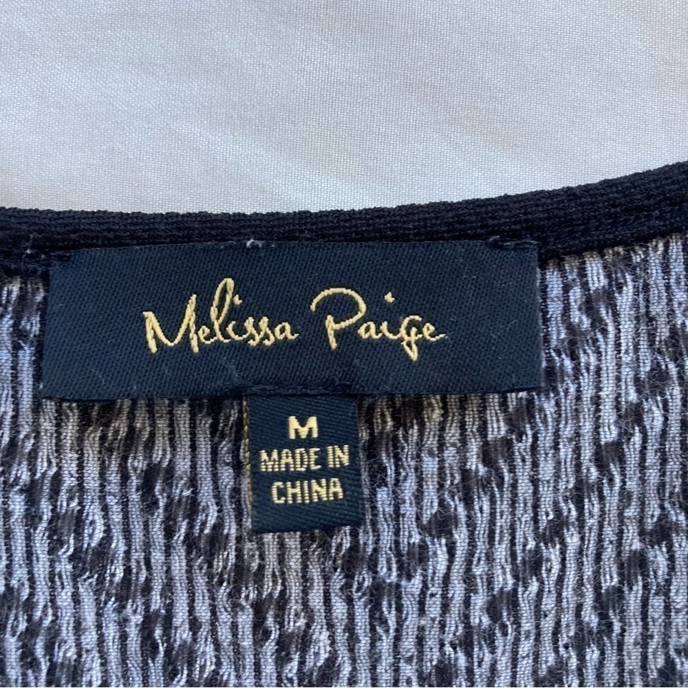 Melissa Paige black and white striped dress, size medium - Picture 4 of 9